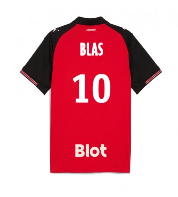 Stade Rennais Ludovic Blas #10 Hjemmebanetrøje 2025-26 Kortærmet